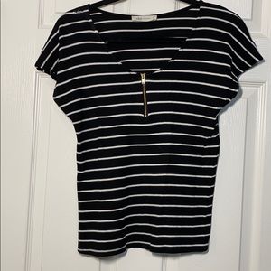 COPY - Women’s small black and white striped T-sh…